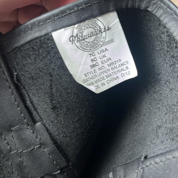 Black Leather Milwaukee Boots - Picture 4 of 4